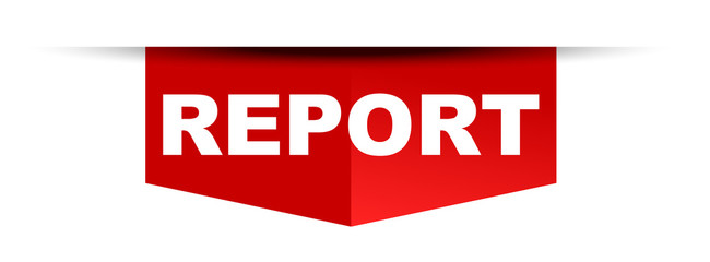 red vector banner report