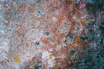 Abstract multicolored texture on the cement wall