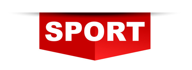 red vector banner sport
