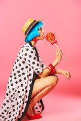 summer dress in peas