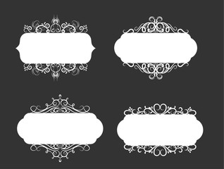 Vector illustration of old style label