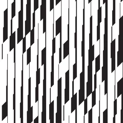 Poster Zwart wit geometrisch modern Verticaal laconiek gestreept naadloos patroon