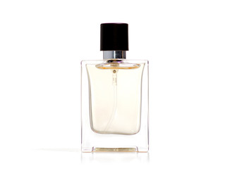 Perfume bottle beauty on white background isolation