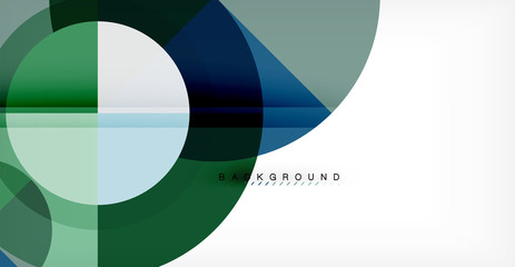 Vector circle abstract background