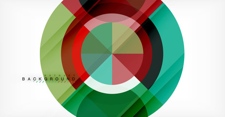 Fototapeta premium Vector circle abstract background