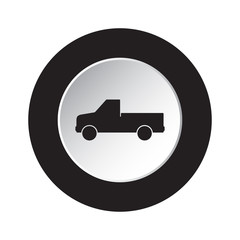 round black, white button - pickup with a flatbed