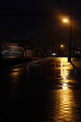 Fototapeta na wymiar night rain