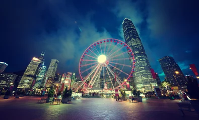 Fotobehang Observation Wheel, Hong Kong © Iakov Kalinin