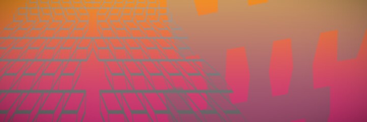 Composite image of colorful geometric squares 