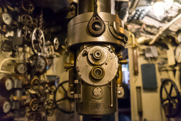 The submarine's periscope