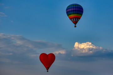 Obraz premium Zheleznovodsk. Airshow. Hot air balloon rides