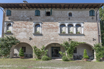 Cordovado, palazzo del Castello - panorama architettonico del borgo medioevale