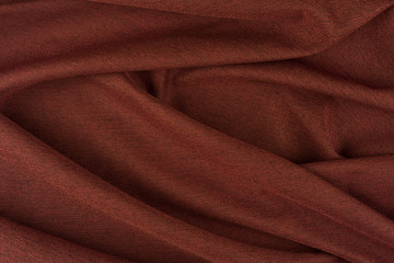 Textile and texture concept - close up of crumpled fabric background. Abstract background, empty template.