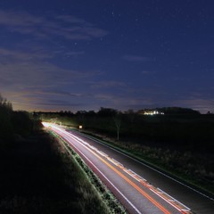 Light trails, England