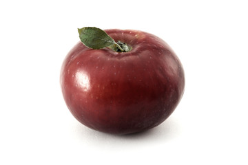 Red apple isolated on white background