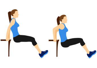 Obraz na płótnie Canvas Fitness arm and back exercises workout