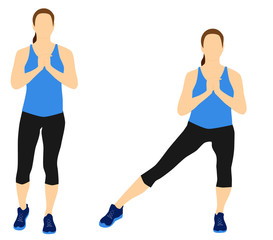 Fitness butt and legs exercises motivation workout