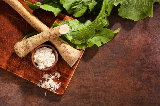Horseradish, whole and grated..