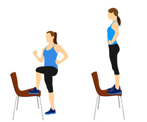 Fototapeta na wymiar Fitness butt and legs exercises motivation workout