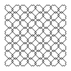 Fototapeta premium Sfondo geometrico struttura griglia astratto filo metallico forma vettoriale