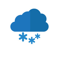 Isolated winter weather icon