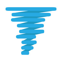 Isolated twister weather icon