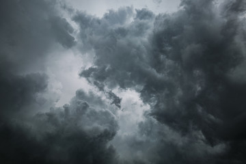 Naklejka na ściany i meble Dramatic stormy clouds