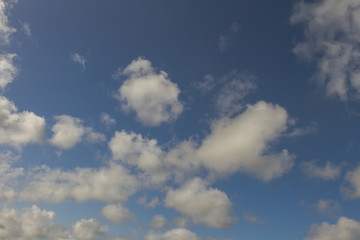 blue sky with white clouds