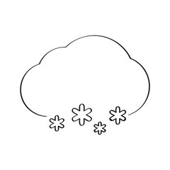 Isolated winter weather icon