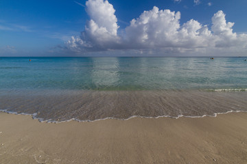 ocean side in cuba