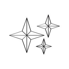 Obraz premium Isolated star shape icon