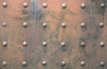Studded steel background