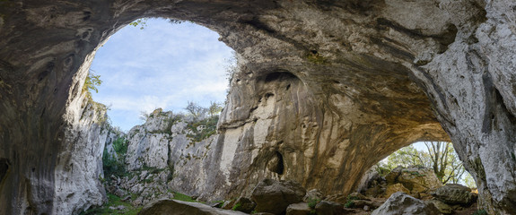 Naklejka na ściany i meble Aitzulo cave, Guipuzcoa, Spain
