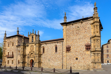 Fototapeta na wymiar Renaissance facade of the university of the Holy Spirit (Sancti Spiritus), Onati in Guipuzcoa, Spain