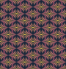 Elegant Floral Vector Seamless Pattern. Decorative Flower Illustration. Abstract Art Deco Background.