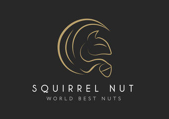 squirrel vector icon isolated on transparent background, squirrel logo concept