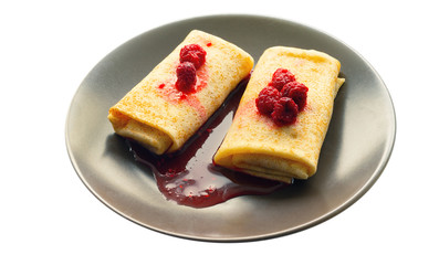pancakes with its jam topping