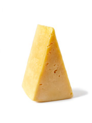 Triangular piece of Russian cheese