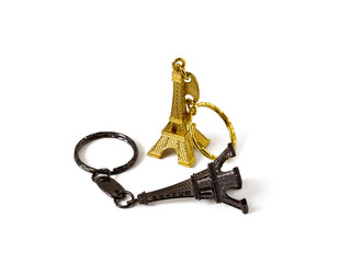 Souvenir keychains from Paris