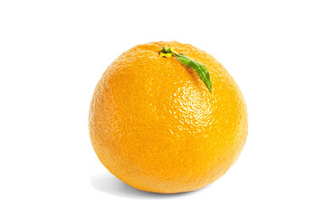 Mandarin, tangerine citrus fruit isolated on white background