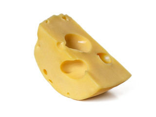 Maasdam cheese with holes