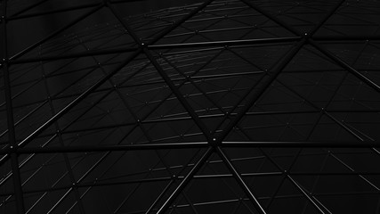 Triangular grid, useful as background for technology, science, and dark and scary backgrounds in entertainment and advertising applications