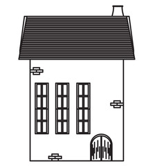 Isolated medieval building icon