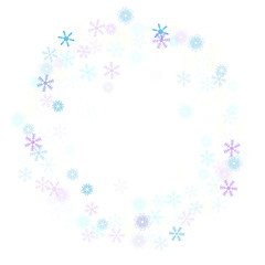 Falling down snow confetti, snowflake vector border. Festive winter, Christmas, New Year sale background. Cold weather, winter storm, scatter texture. Hipster snowfall falling snowflakes cool confetti