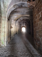 Fototapeta premium Cytadela Bitsch - Citadelle de Bitche - położona na wzgórzu nad miastem Bitsch