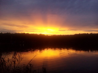 Obraz premium sunset#Dneprriver#