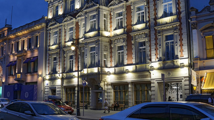 Fototapeta na wymiar a building in moscow