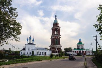Orthodox church in ancient Russian town of Yuriev-Polsky