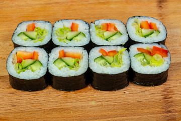 Vegetarian maki roll