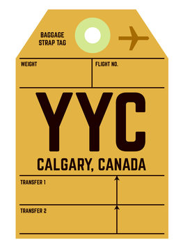 Calgary Airport Luggage Tag